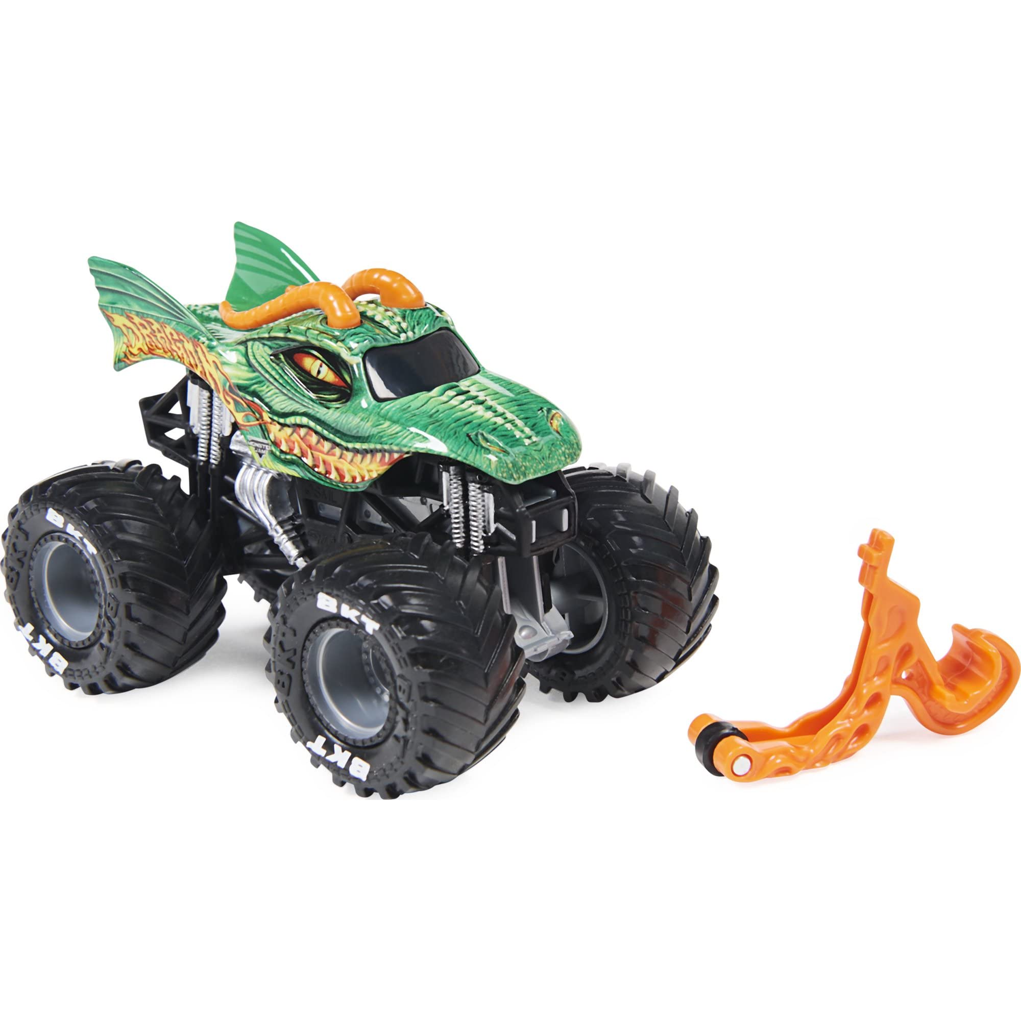 Monster Jam 2021 Spin Master 1:64 Diecast Monster Truck with Wheelie Bar: Show Time Dragon