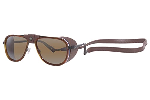 Vuarnet Glacier VL2111 0002 Sunglasses Men's Tortoise/Brownlynx Pilot 56mm