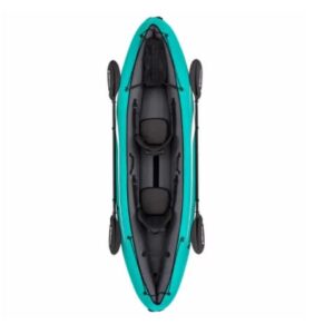 Tobin Sports Wavebreak Kayak. Inflatable Kayak for Two Adult Person. Tandem Fishing Kayak. Twin Lightweight Kayak is Also a Foldable Canoe.