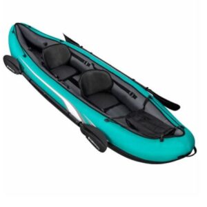 Tobin Sports Wavebreak Kayak. Inflatable Kayak for Two Adult Person. Tandem Fishing Kayak. Twin Lightweight Kayak is Also a Foldable Canoe.