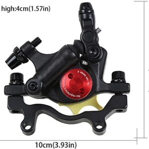 1 Pair Front & Rear HB-100 MTB Bike Hydraulic Disc Brake Calipers Aluminum Alloy Mountain Bike Road Bicycle Line Pulling Brake Clamp (Color : Black, Size : Front+Rear)