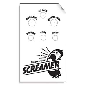 StewMac Screamer Pedal Kit, With White Enclosure (#2350-W)