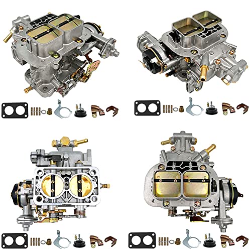 NENKUTEN New Carburetor 2 Barrel for Weber 38/38, Carb 38x38 Fits for Fiat Renault Ford VW Jeep Dodge Toyota Pickup for BMW Daewoo Mitsubishi 4 Cylinder Electric Choke, Replace 19830.202 DGES 390CFM