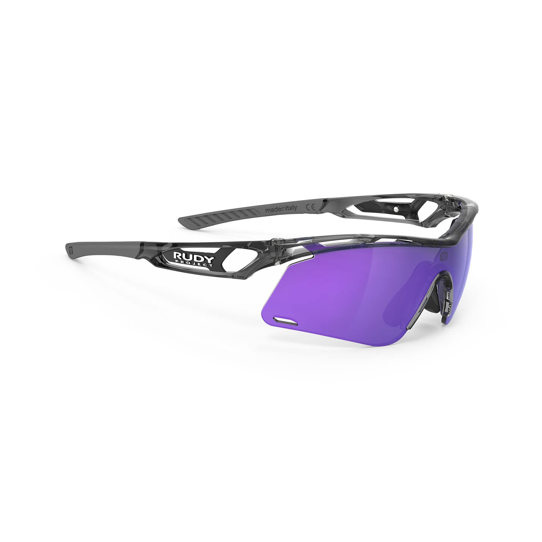 RUDY PROJECT TRALYX + SLIM Sports Sunglasses SP784257-000 Slim Crystal Ash/Multi Laser Violet