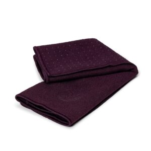 Yogitoes Yoga Hand Towel - Quick Drying Microfiber, Lightweight, Easy for Travel, Use in Hot Yoga, Vinyasa and Power, 16 Inch (40cm), Indulge Purple