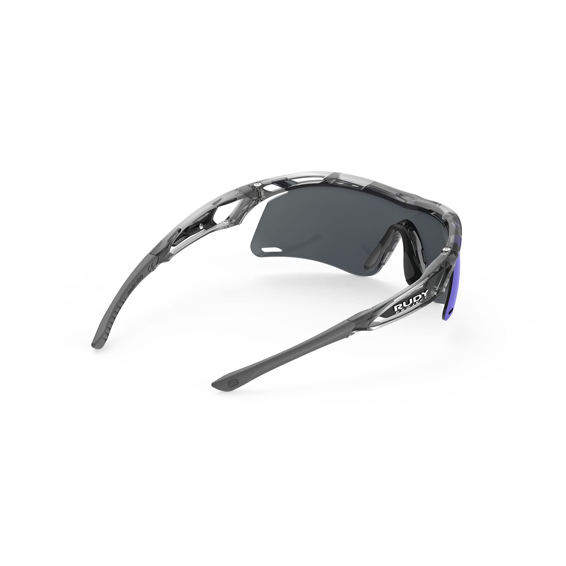 RUDY PROJECT TRALYX + SLIM Sports Sunglasses SP784257-000 Slim Crystal Ash/Multi Laser Violet