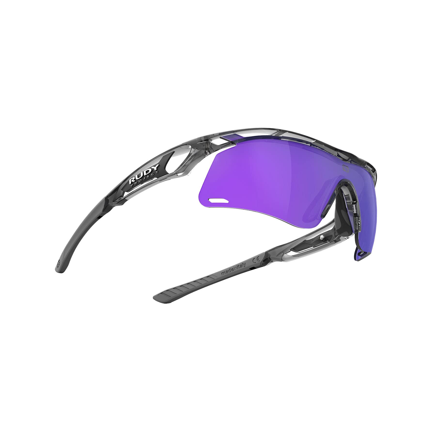 RUDY PROJECT TRALYX + SLIM Sports Sunglasses SP784257-000 Slim Crystal Ash/Multi Laser Violet