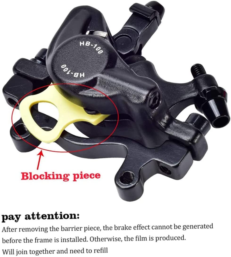 SONAU 1 Pair Front & Rear HB100 MTB Bike Hydraulic Disc Brake Calipers Road Bicycle Line Pulling Brake Clamp