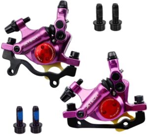 sonau 1 pair front & rear hb100 mtb bike hydraulic disc brake calipers road bicycle line pulling brake clamp