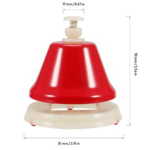 MOUYAT 8 Notes Music Desk Hand Bell, Colorful Diatonic Metal Hand Bells, Chromatic Music Table Bells Musical Instruments for Practice, Birthday Party, Wedding, Elegant Holiday Gift