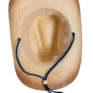 Men's Corona Extra Straw Beach Cowboy Hat with Curved Brim Tan