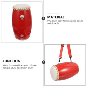 MILISTEN 1 Set Portable Waist Drum Hand Drum for Celebration Performance