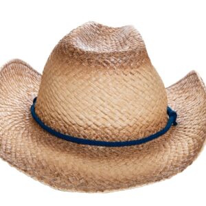 Men's Corona Extra Straw Beach Cowboy Hat with Curved Brim Tan