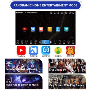 Chinese Karaoke Machine,Touch Screen Phone Remote & App Control Cloud Download Songs All In One Karaoke System,KTV Singing Karaoke Player for Family Bar Home Party