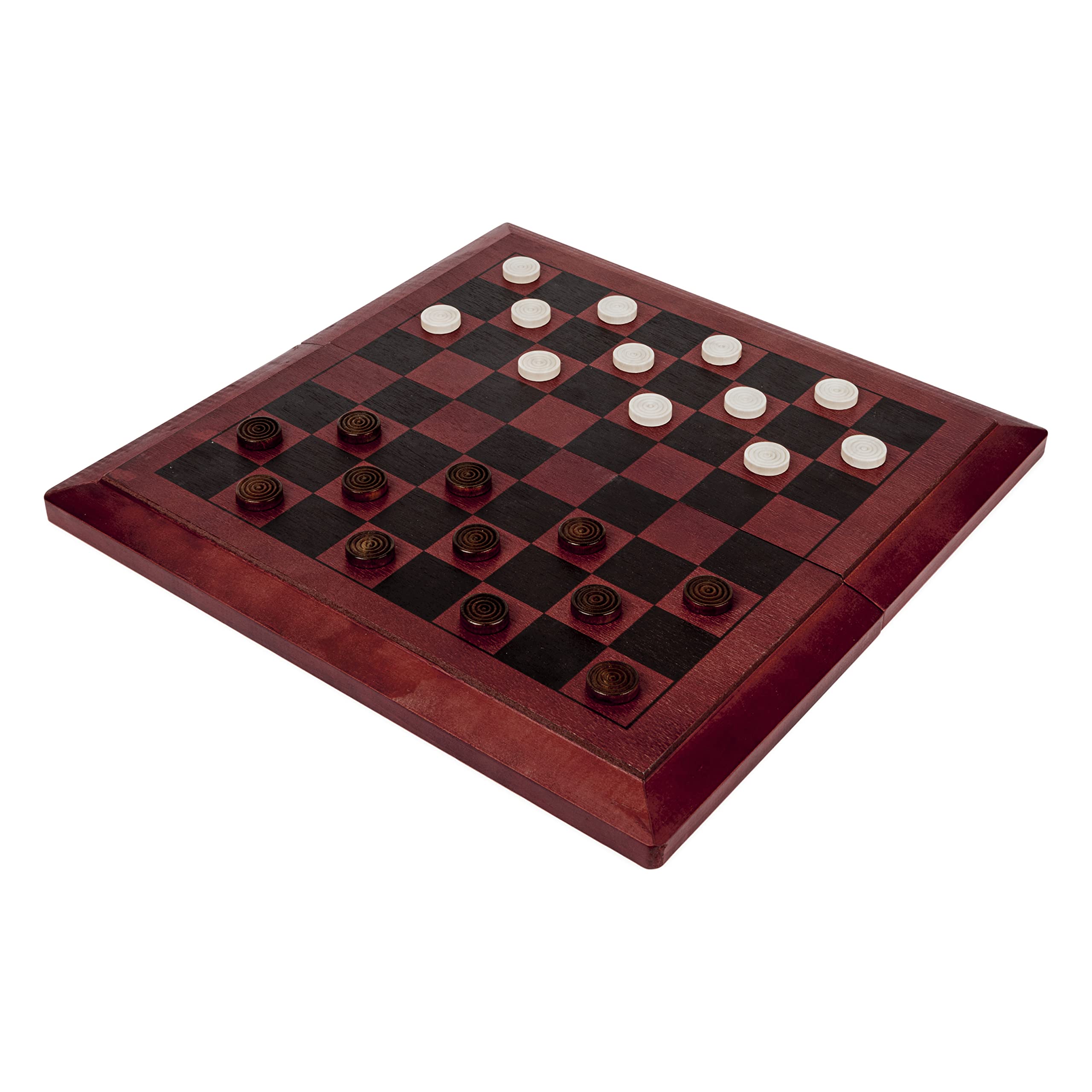 Spin Master 6061068 Wood Chess, Checkers, and Backgammon Board Game Set