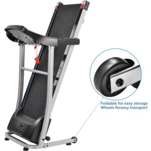 Electric Treadmill Motorized Running Machine 1.5 HP with Speaker AUX &USB Input 12 Programs