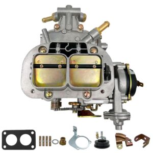 NENKUTEN New Carburetor 2 Barrel for Weber 38/38, Carb 38x38 Fits for Fiat Renault Ford VW Jeep Dodge Toyota Pickup for BMW Daewoo Mitsubishi 4 Cylinder Electric Choke, Replace 19830.202 DGES 390CFM