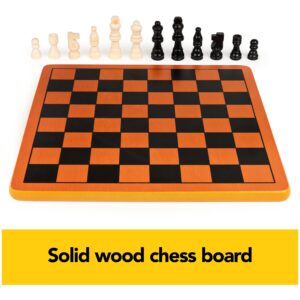 Cardinal Classics, Wood Chess Set with Chess Board and Wood Chess Pieces 2-Player Strategy Board Game, for Adults and Kids Ages 8 and up