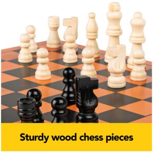 Cardinal Classics, Wood Chess Set with Chess Board and Wood Chess Pieces 2-Player Strategy Board Game, for Adults and Kids Ages 8 and up