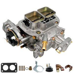 nenkuten new carburetor 2 barrel for weber 38/38, carb 38x38 fits for fiat renault ford vw jeep dodge toyota pickup for bmw daewoo mitsubishi 4 cylinder electric choke, replace 19830.202 dges 390cfm