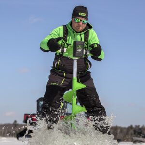 Ion G2 10" Electric Power Ice Fishing Auger with Two High Performance 4Ah 40V MAX Gen 2 Lithium Batteries