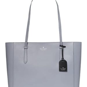 Kate Spade New York Schuyler Medium Leather Tote Shoulder Bag in Brushed Steel