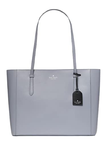 Kate Spade New York Schuyler Medium Leather Tote Shoulder Bag in Brushed Steel