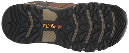 KEEN Women's Ridge Flex Low Height Waterproof Hiking Boots, Safari/Custard, 8