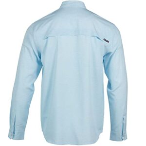 Salt Life H20 Long Sleeve Classic Fit Shirt, Airy Blue, X-Large