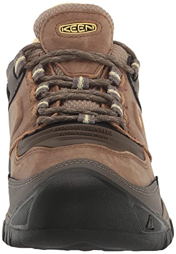 KEEN Women's Ridge Flex Low Height Waterproof Hiking Boots, Safari/Custard, 8