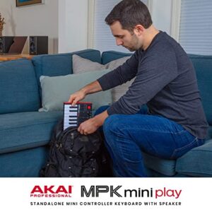 AKAI Professional MPK Mini Play MK3 - MIDI Keyboard Controller with Built in Speaker and Sounds Plus Dynamic Keybed, MPC Pads and Software Suite