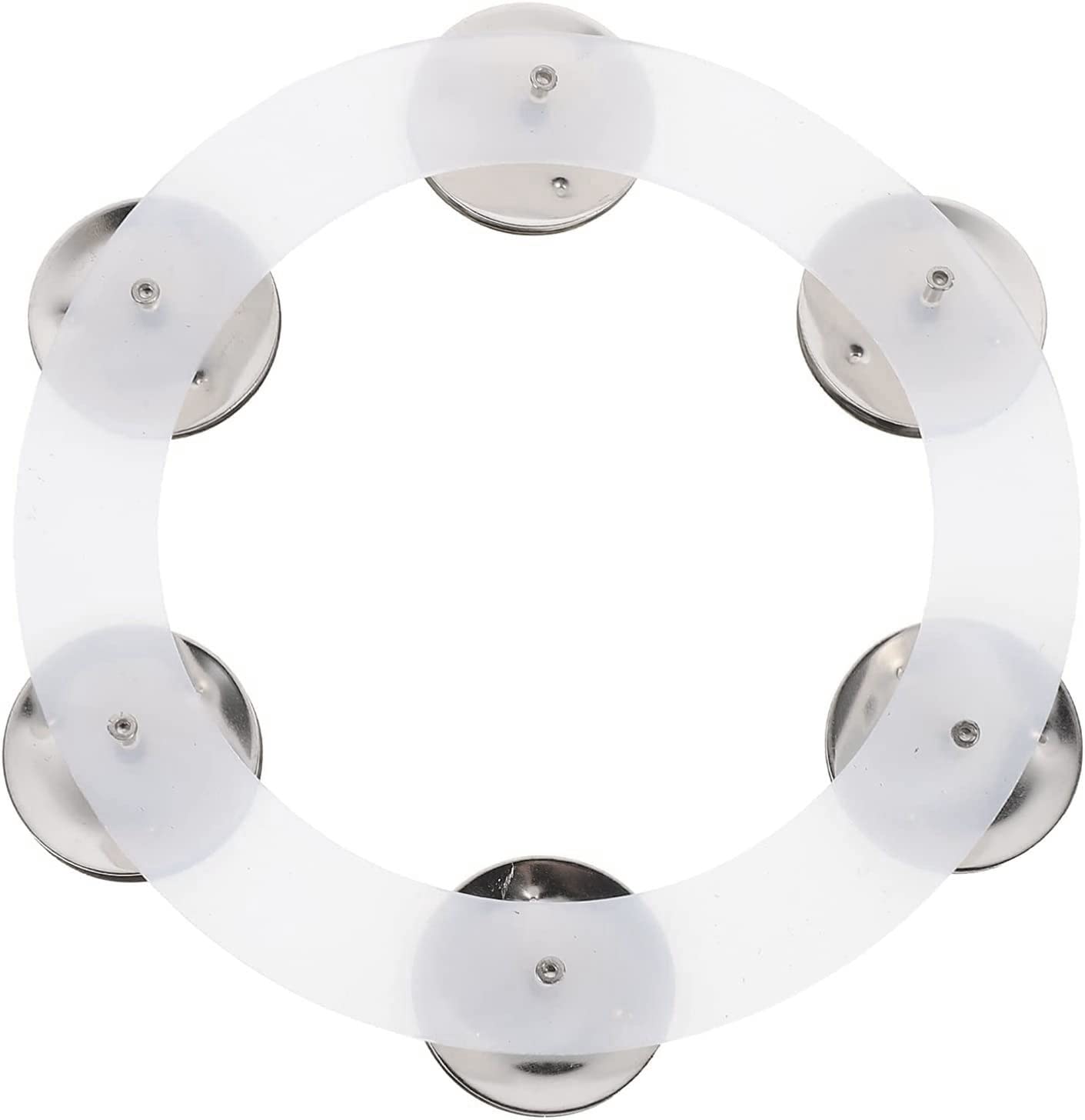 TUOREN 6" Cymbals Ching Ring Mountable Hi-Hat Tambourine with 6 Steel Jingles for Hi Hats, Crashes, Effects Cymbal, Stacks