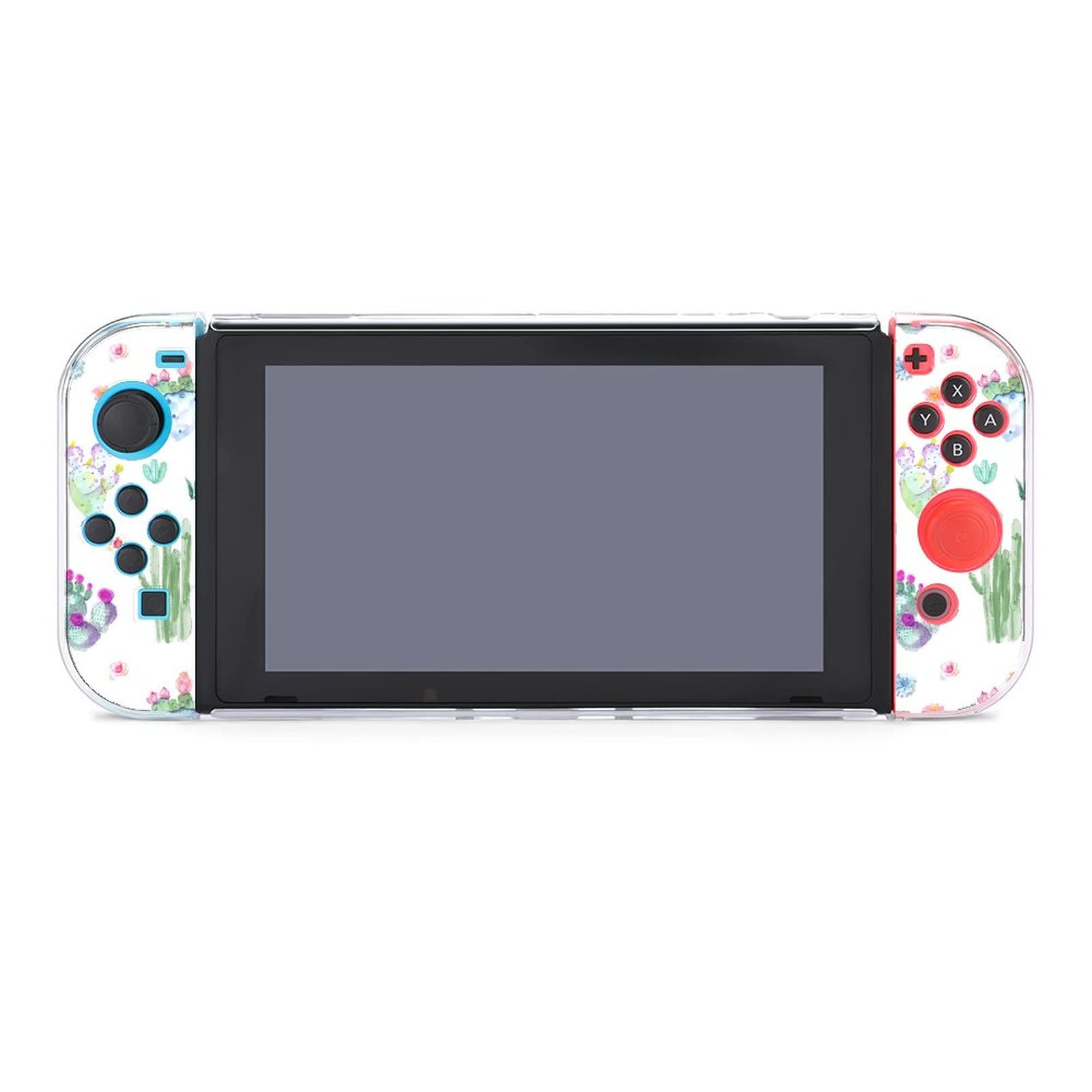 Cactus Pattern Protective Case Cover for Nintendo Switch Shock-Absorption Anti-Scratch Design