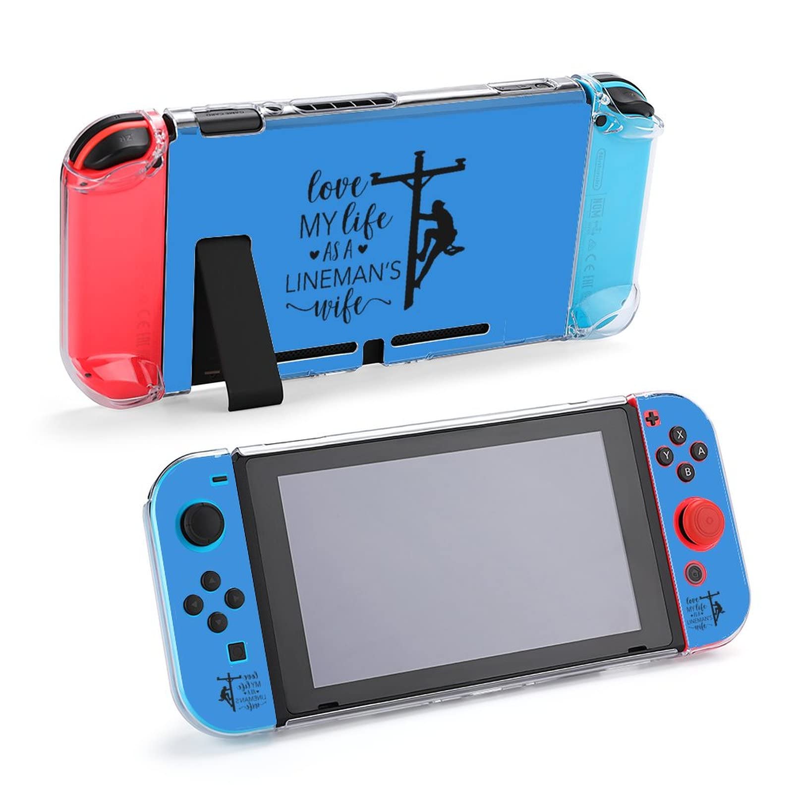 Lineman Wife Protective Case Cover for Nintendo Switch Shock-Absorption Anti-Scratch Design