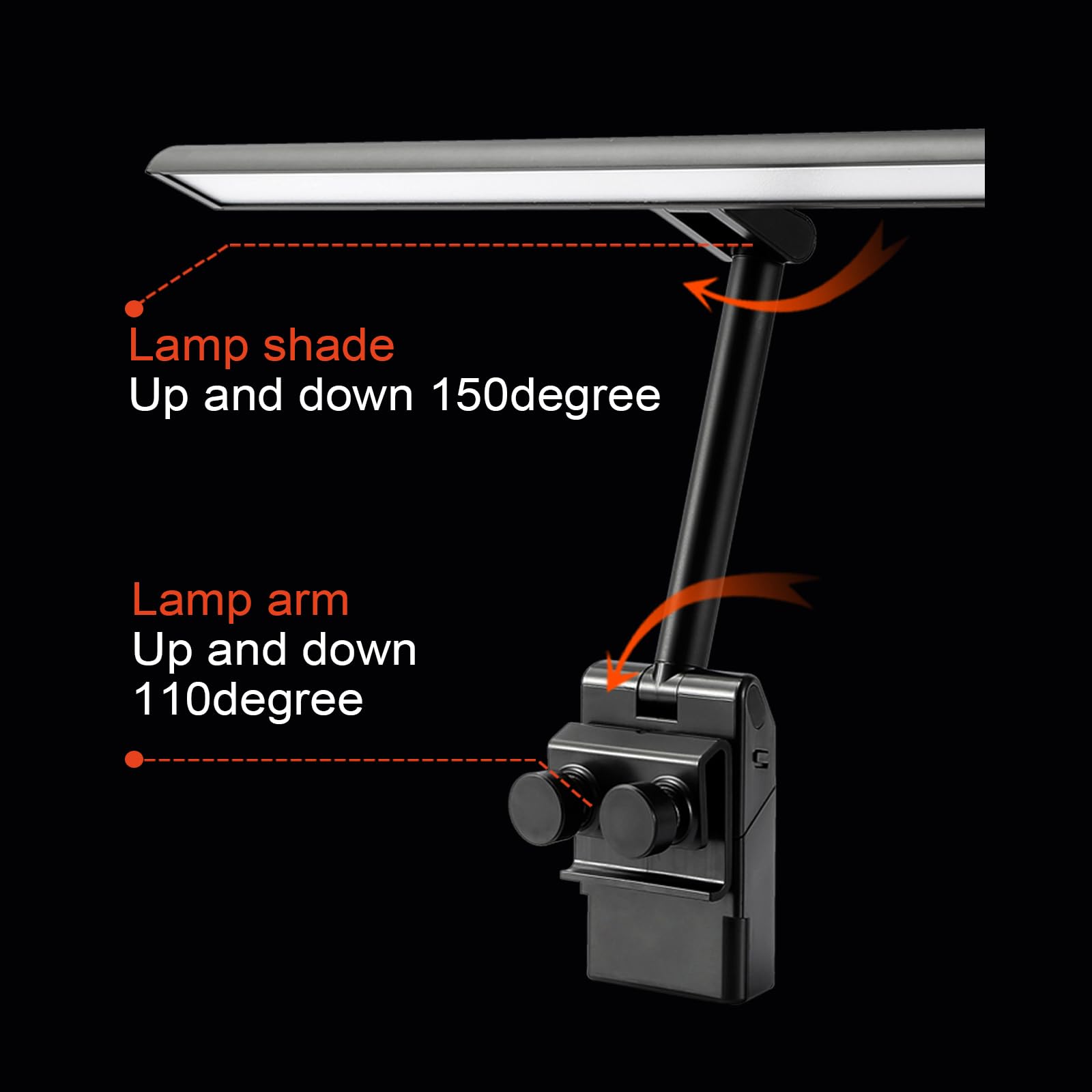 AETEE Super Bright Music Stand Lights LED Clip On Light Rechargeable Built-in 4000mAh Lithium Battery Operated Long-Lasting USB-C Eye-Care Clamp Lamp Foldable for Sheet Music