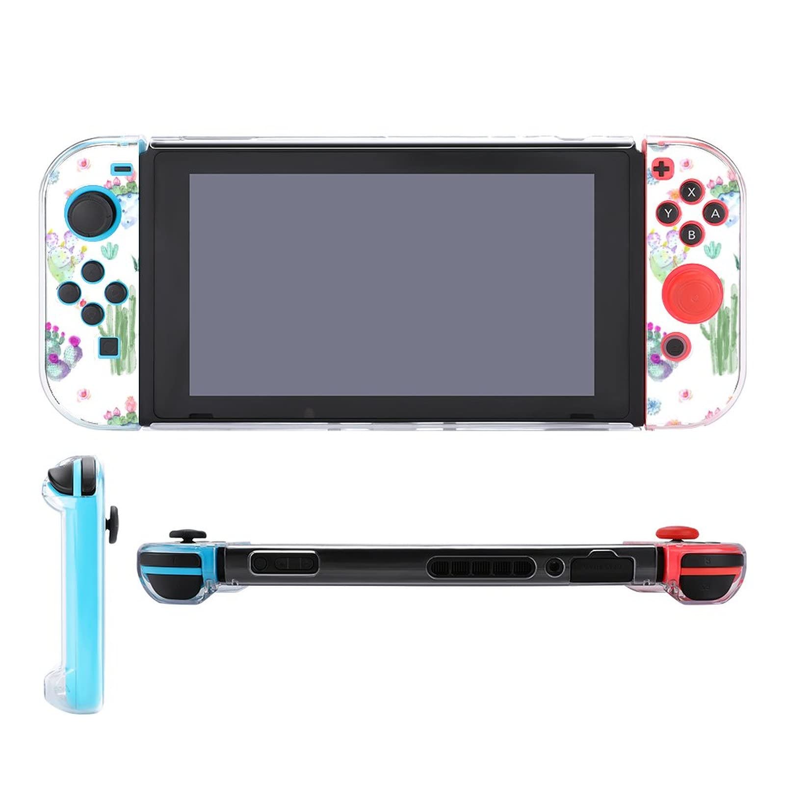 Cactus Pattern Protective Case Cover for Nintendo Switch Shock-Absorption Anti-Scratch Design