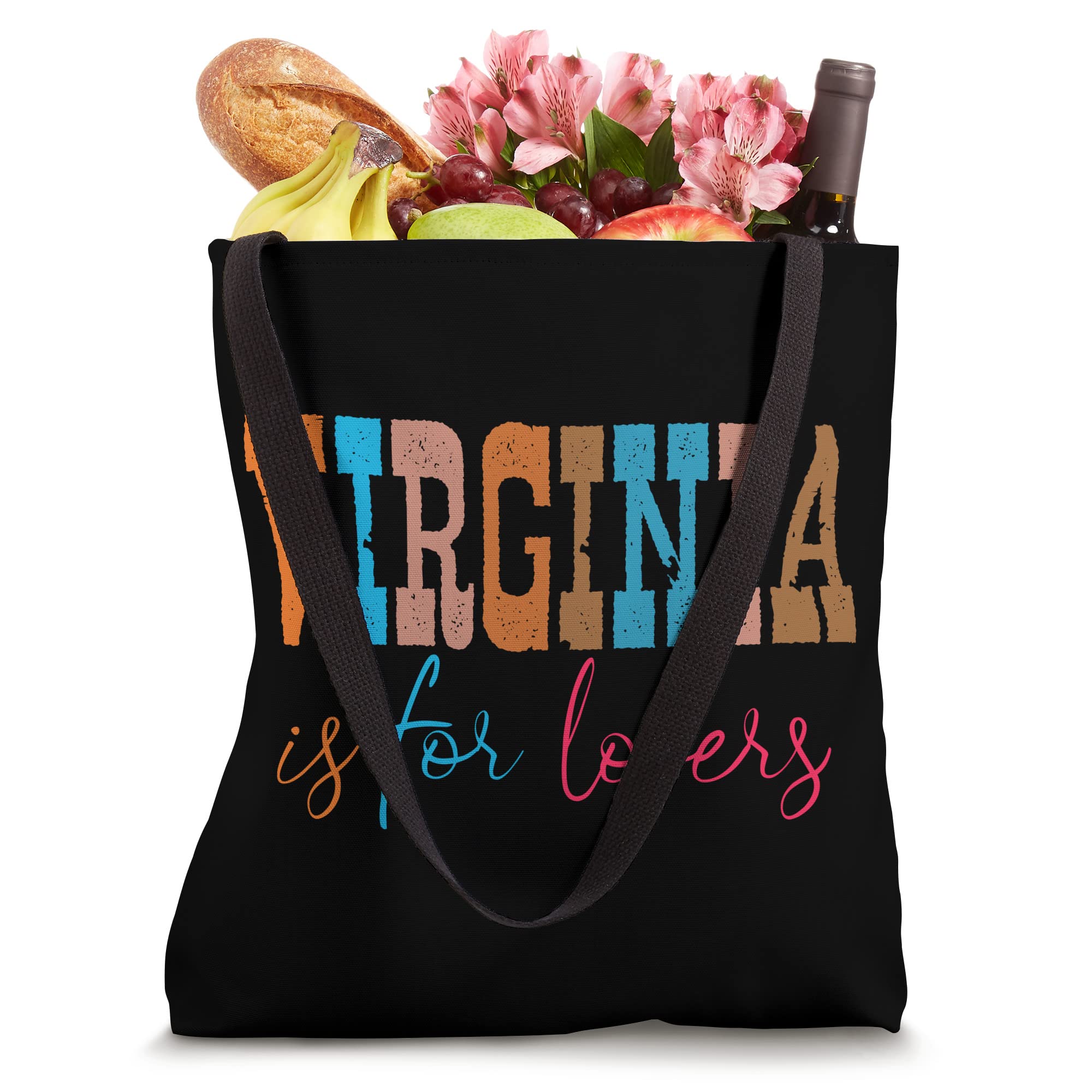 Retro Virginia Is 4 Lovers Outdooors VA For Virginians Gift Tote Bag