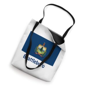 Brattleboro Vermont USA Flag Souvenir Tote Bag