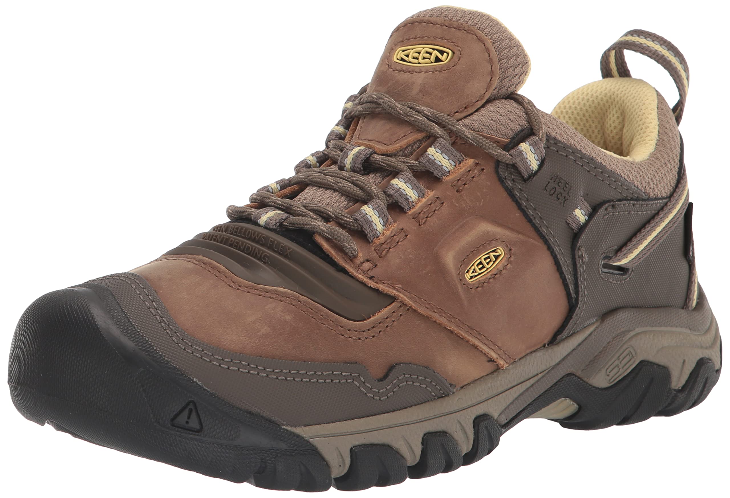 KEEN Women's Ridge Flex Low Height Waterproof Hiking Boots, Safari/Custard, 11