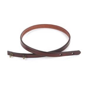 HZMAN 8.0 Inch Mens Handmade Leather Cuff Bracelet Steampunk Style leather wrap Wristband for Women Genuine Leather Bracelet（Brown）