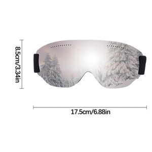 OSTF Ski Goggles Snow Sport Goggles, OTG Snowboard Goggles Anti Fog Snow Goggles for Women Men Youth UV Protection