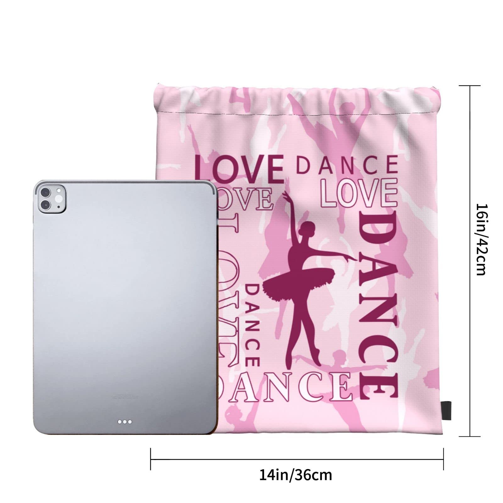 FATTTYCY Dance Bags For Dancers Gym Drawstring Stuff Ballet Backpack Gifts For Little Women