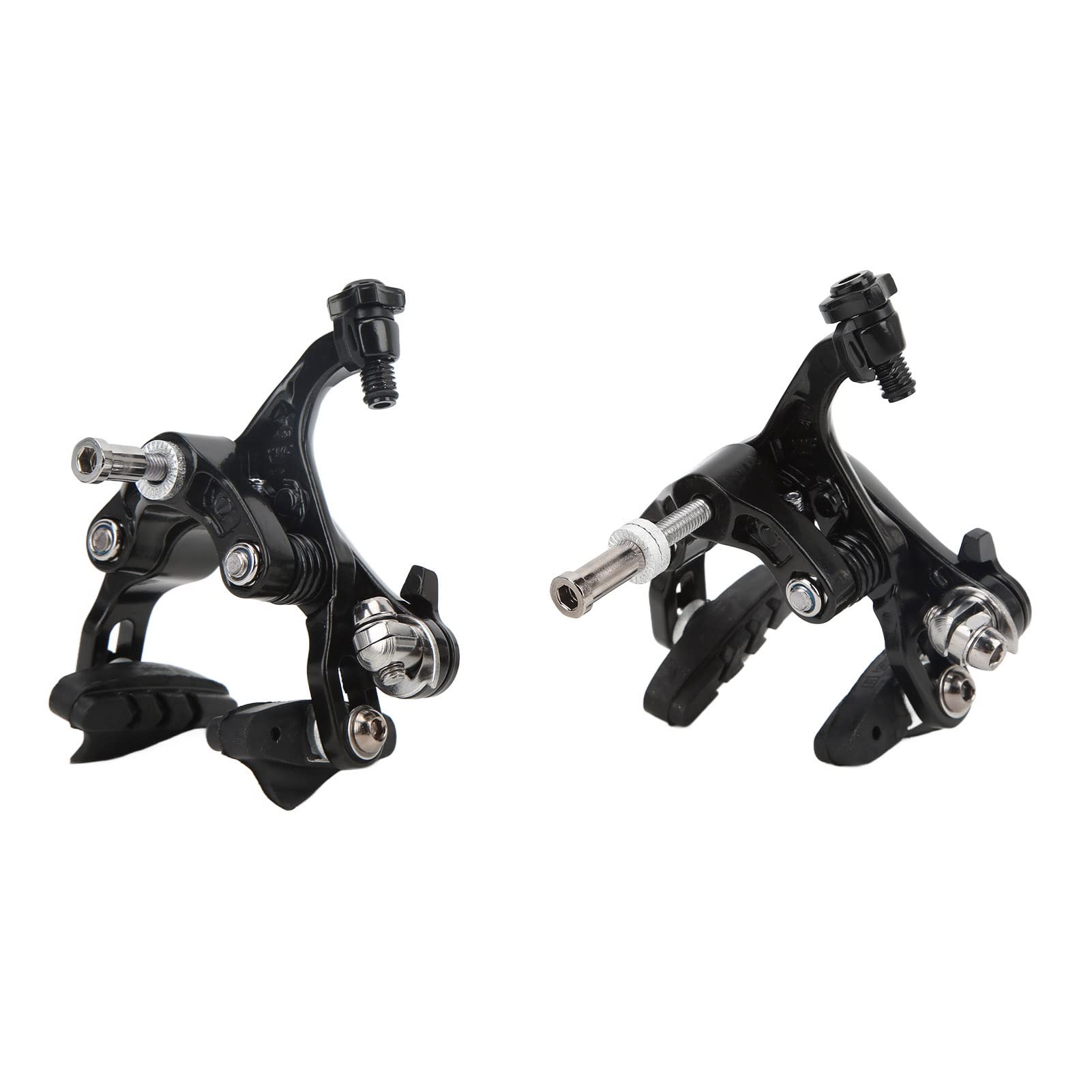 C Brake Front Rear Set Road Calipers Aluminum Alloy Road C Brake Caliper Pull Brake Set Cycling Bike Front Rear Rim Brake Clamp