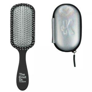 The Knot Doctor for Conair Premium Pro Detangling Hairbrush for Wet or Dry Hair in Silver, 1 Count