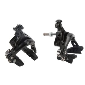 C Brake Front Rear Set Road Calipers Aluminum Alloy Road C Brake Caliper Pull Brake Set Cycling Bike Front Rear Rim Brake Clamp