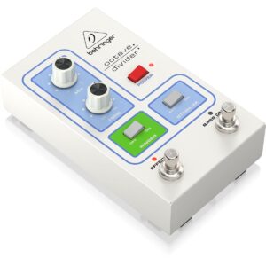 behringer guitar octave effect pedal, silver divider