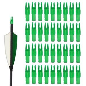 Hosolee 36 Pack Arrow Nocks ID 6.20mm/.244inch Insert Tails for Archery Hunting Target Shooting