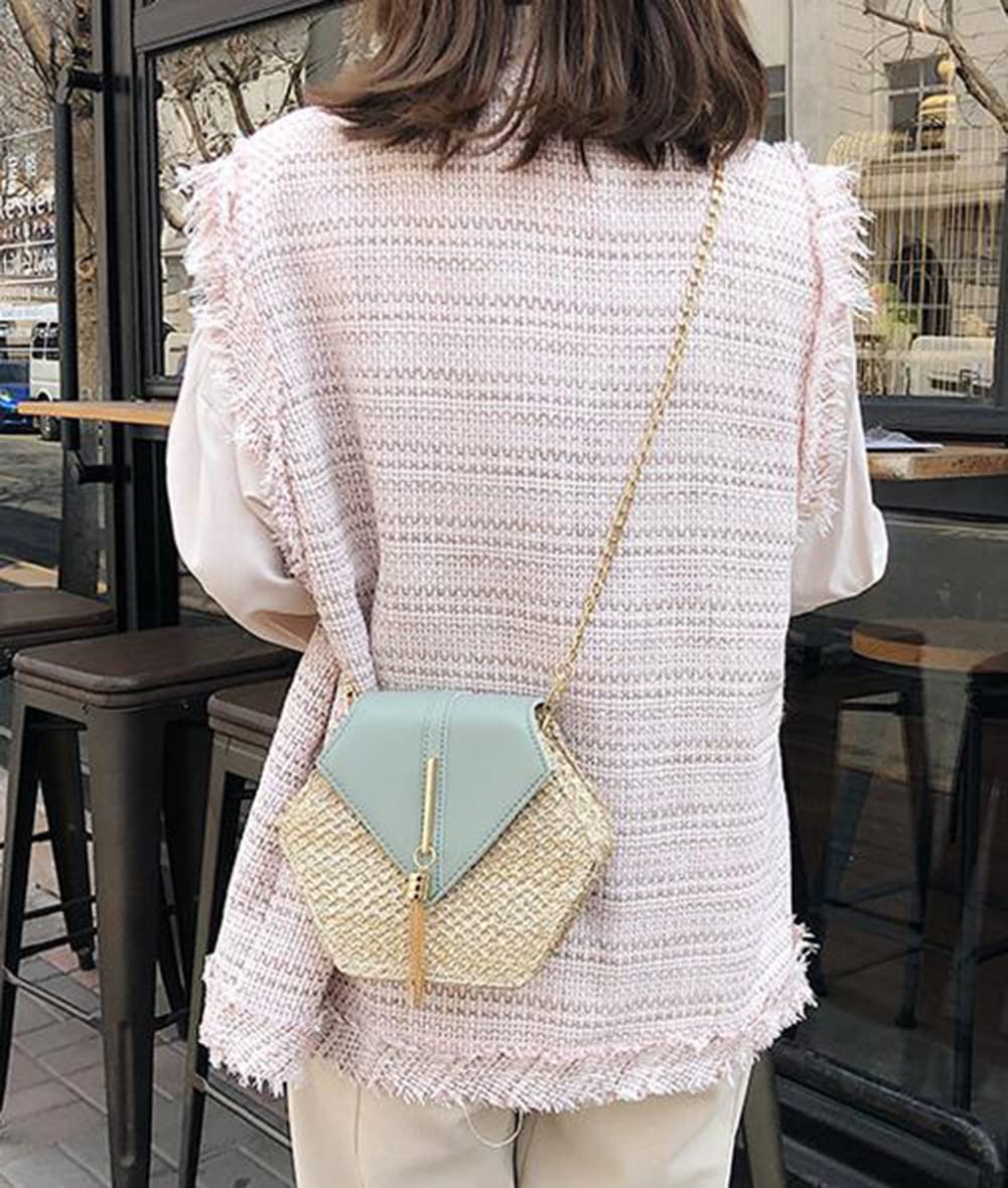 Crossbody Bags for Women Straw Beach Bag Hobo Bag Satchel Bag Tote Handbags Cute Straw Travel Bag Crossbody Bag 2024