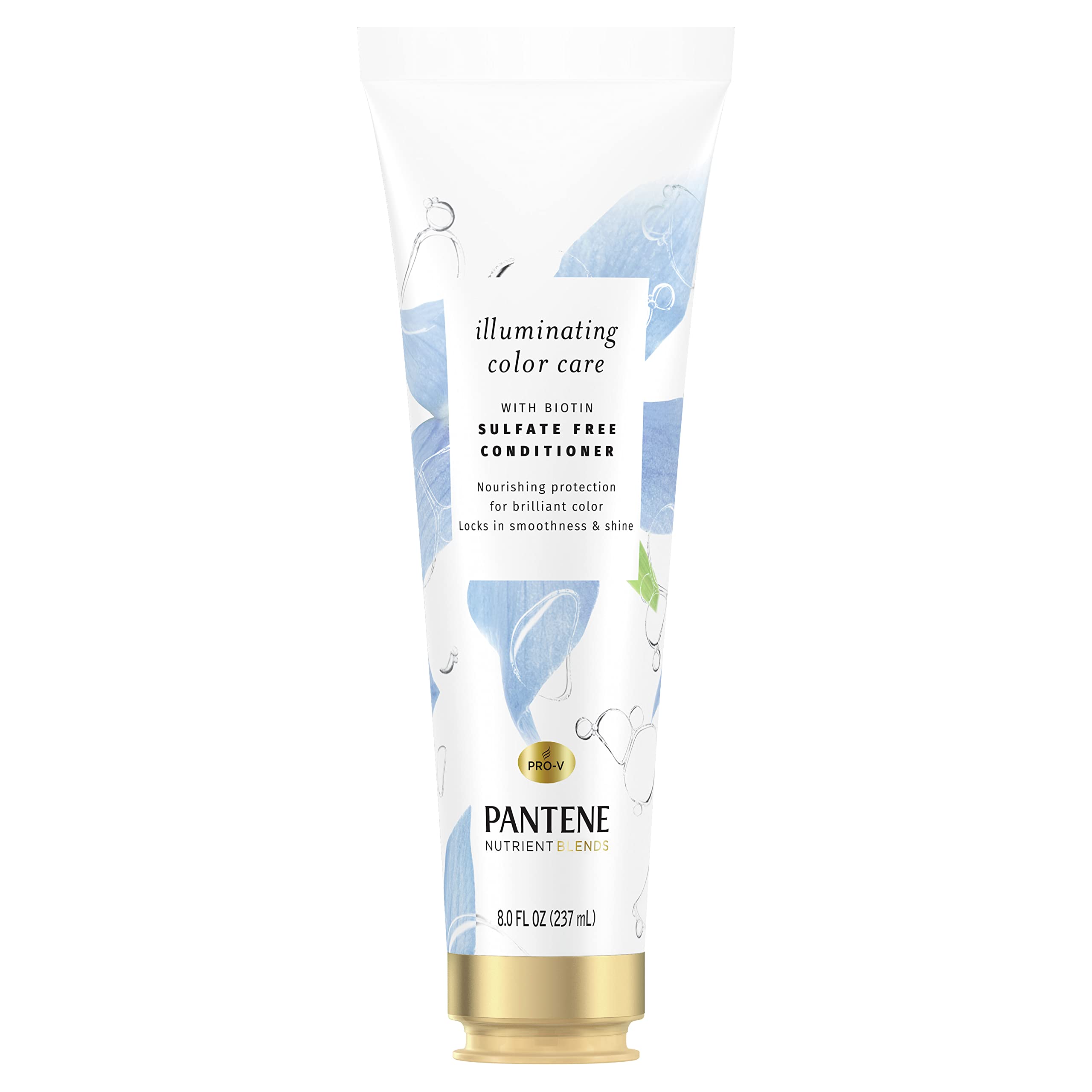 Pantene Nutrient Blends Conditioner, Illuminating Biotin Color Care, Sulfate Free Color Protection, 8.0 fl oz