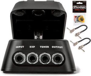 dunlop dvp5 volume (x) 8 pedal bundle with dunlop pick pack and 2 mxr patch cables